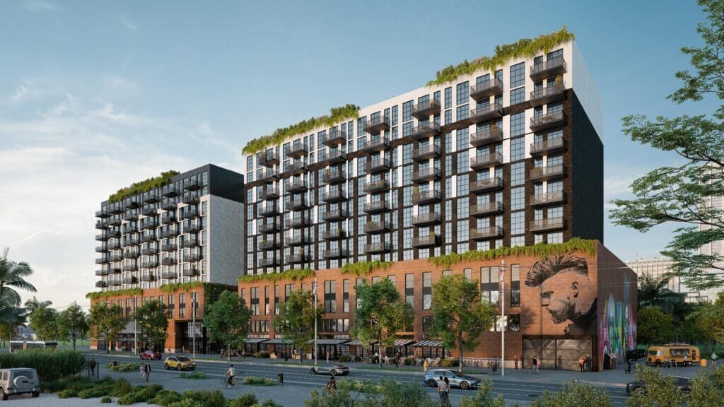 Mohawk at Wynwood multi-family apartment building with street-level retail